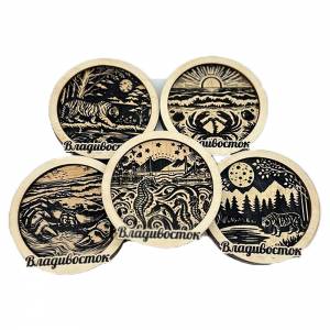 Магнит дерево круглый